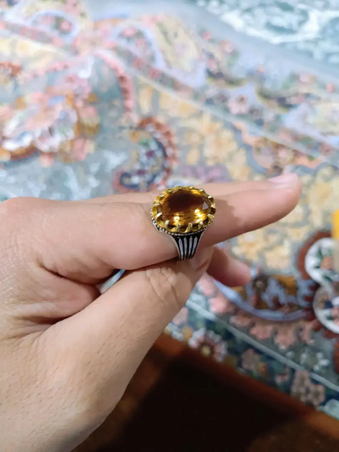 انگشتر سنگ اصل الکساندریت با رکاب نقره بسار زیبا|جواهرات|زاهدان, |دیوار