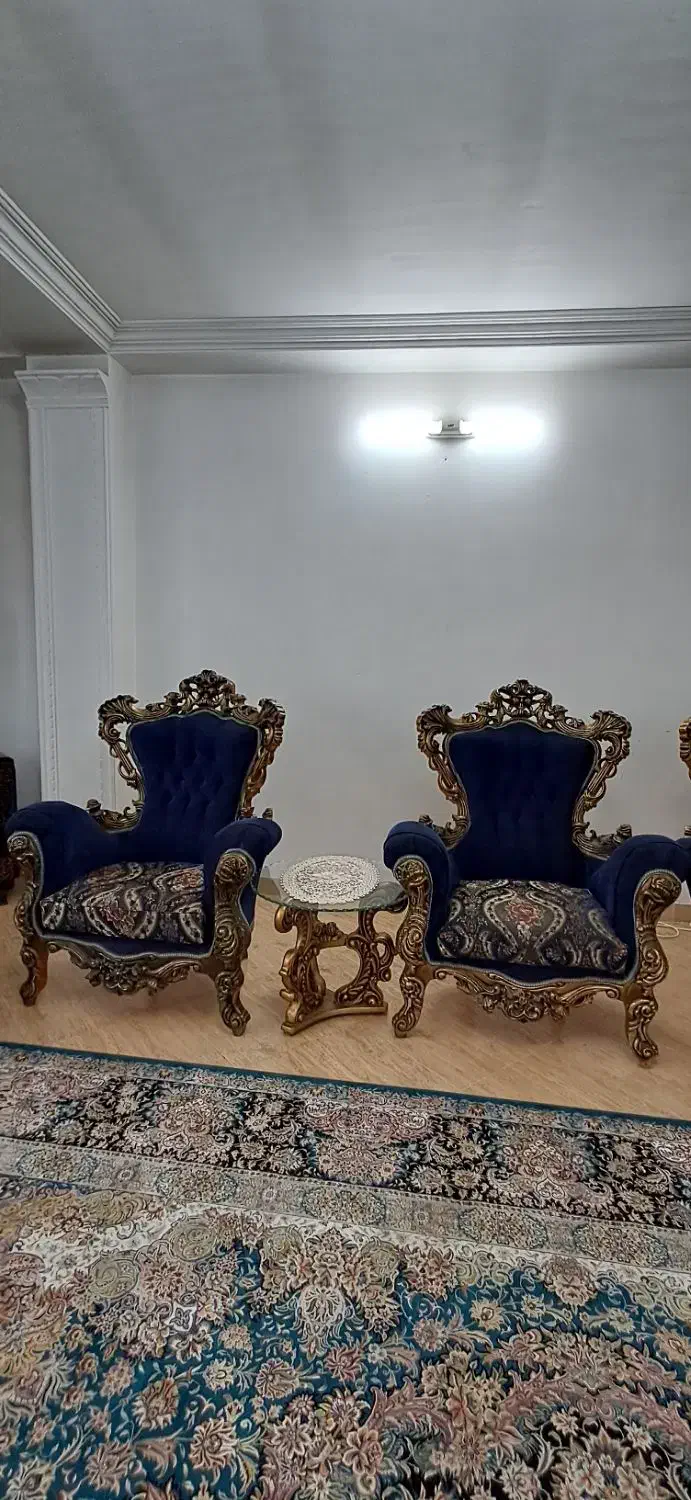 مبل ۶نفره به همراه میز ناهارخوری ۶نفره|مبلمان خانگی و میز عسلی|کتالم و سادات شهر, |دیوار