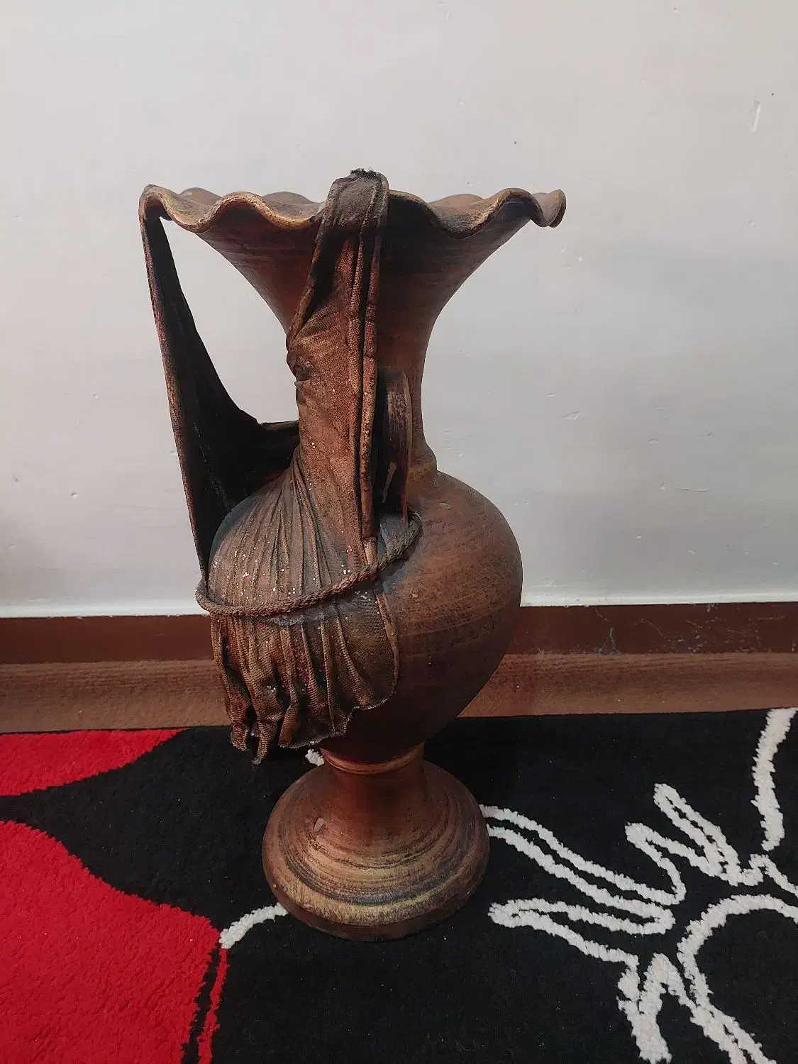 گلدان سفالی|صنایع دستی و سایر لوازم تزئینی|شیراز, دارالرحمه|دیوار