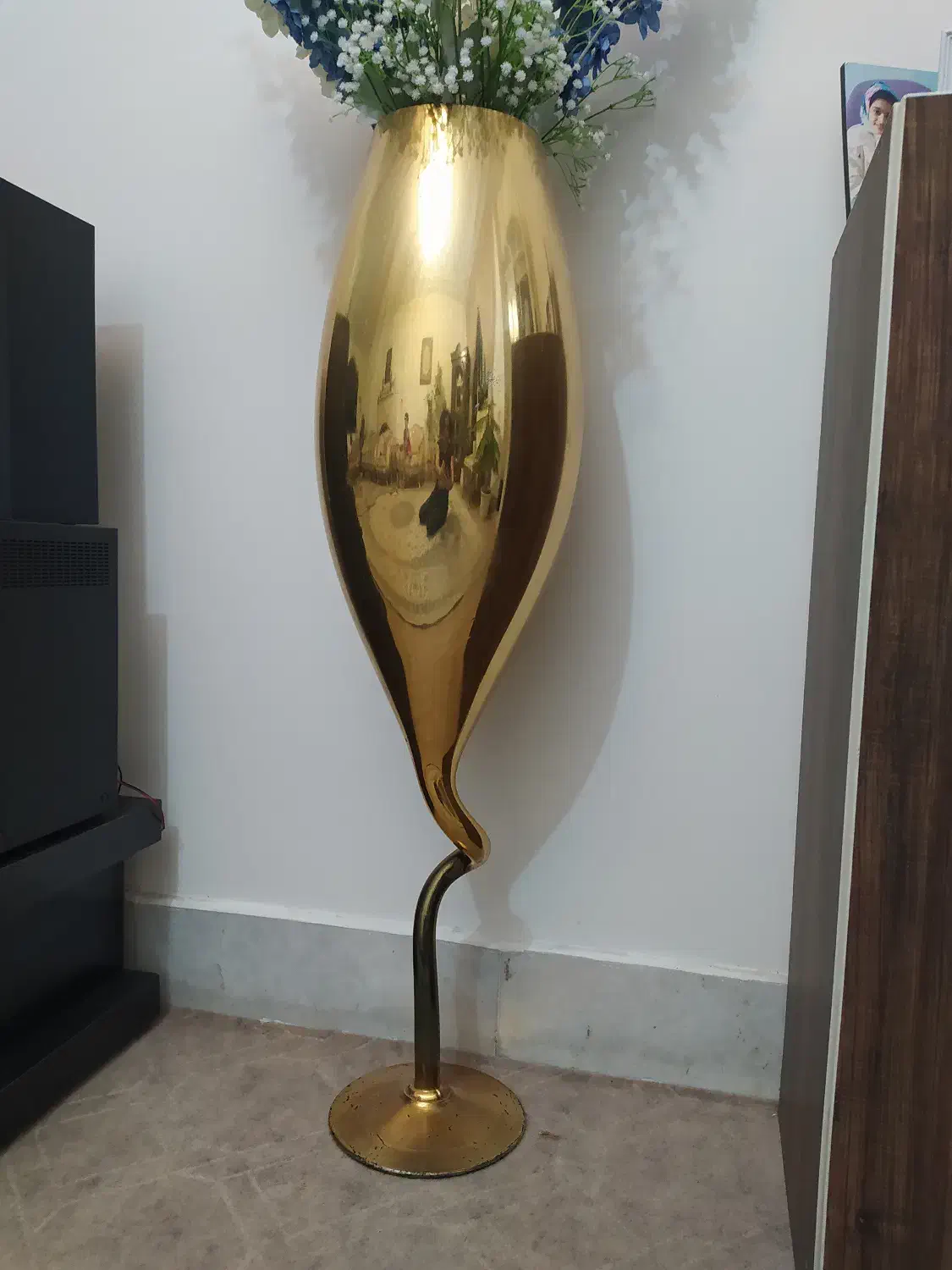جام طلایی کریستال 100سانتی|گل مصنوعی|شیراز, جانبازان|دیوار