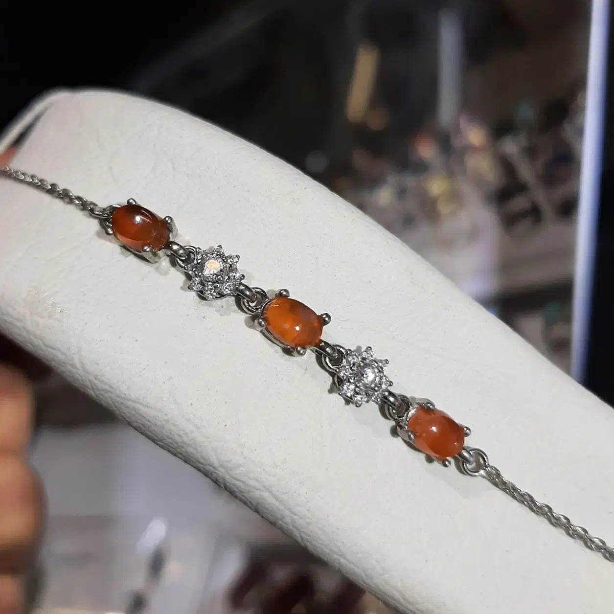 دستبند نقره عقیق و فیروزه و در نجف|جواهرات|تهران, کوثر|دیوار