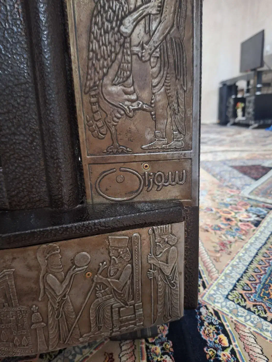 بخاری شومینه سوزان|بخاری، هیتر، شومینه|خلخال, |دیوار