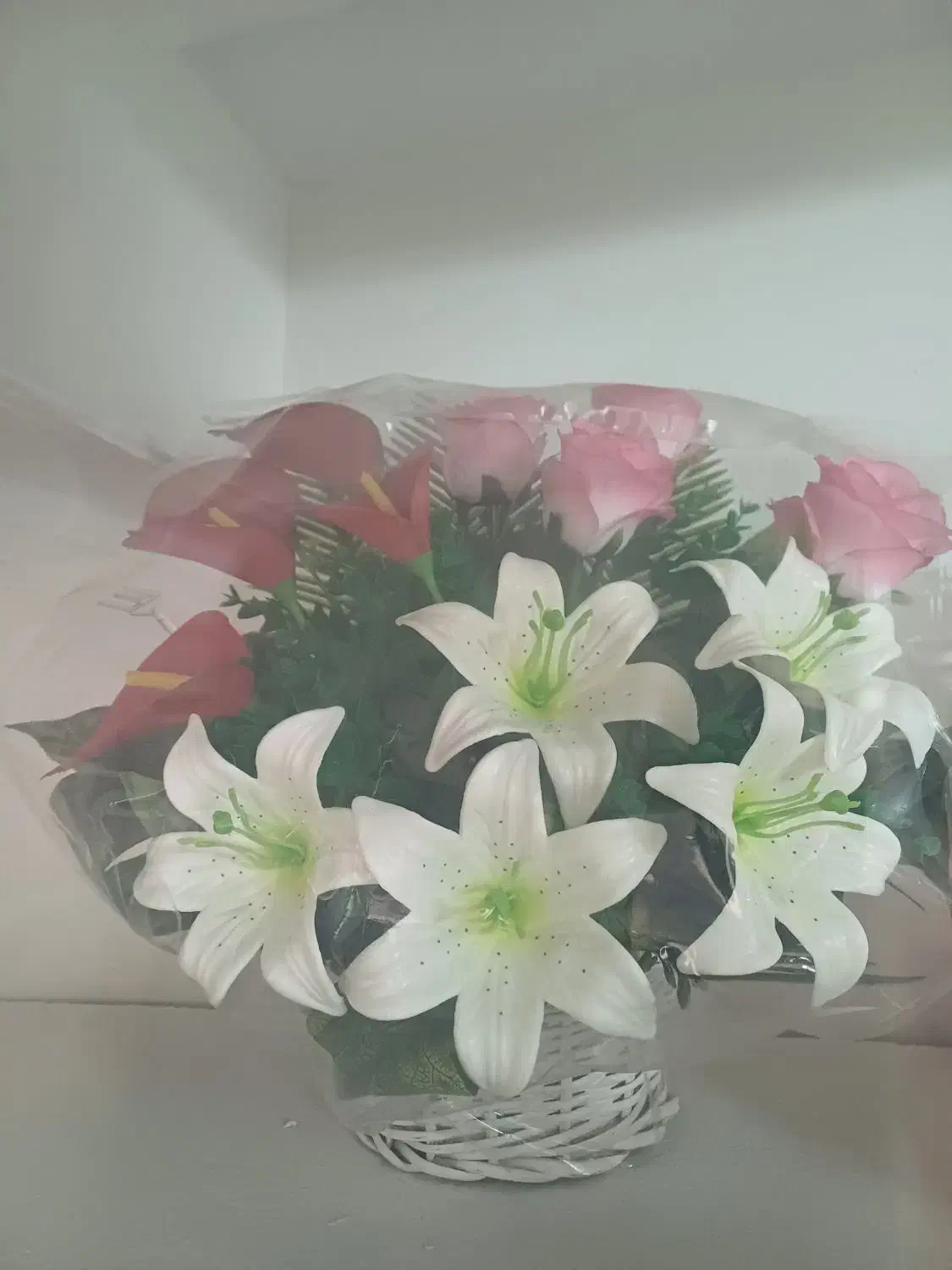 سبد گل نو|گل مصنوعی|قزوین, |دیوار