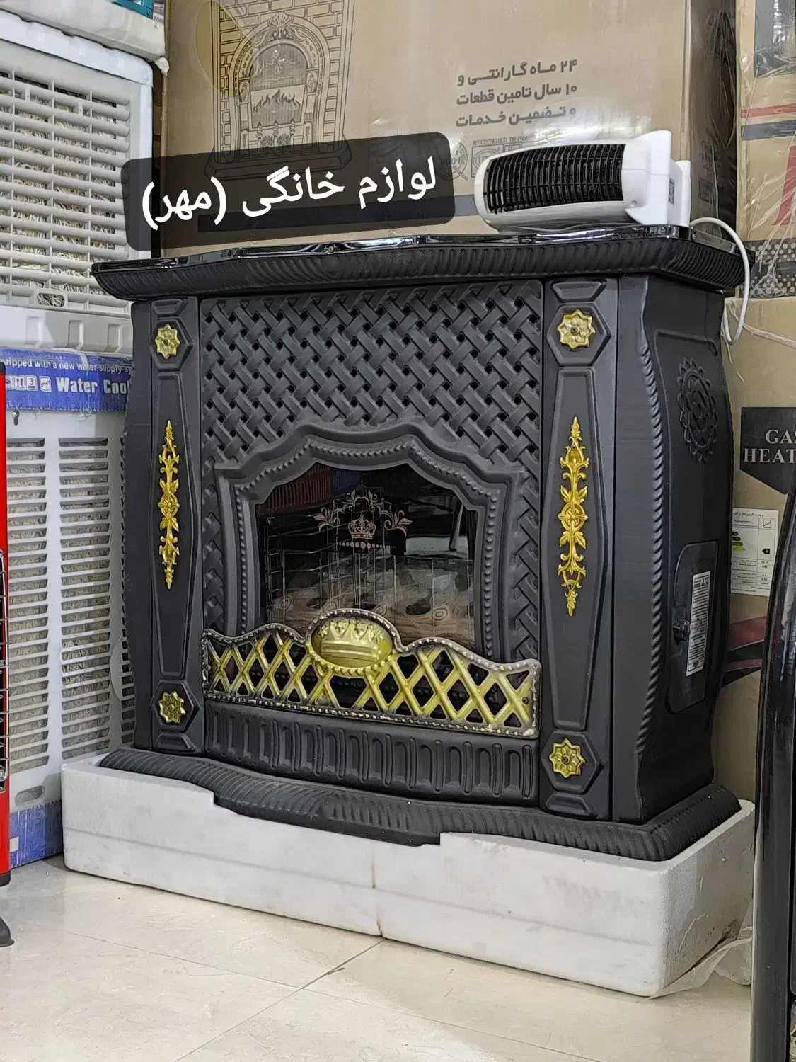 بخاری گازی طرح شومینه حصیری جنرال با گارانتی|بخاری، هیتر، شومینه|مشهد, طلاب|دیوار