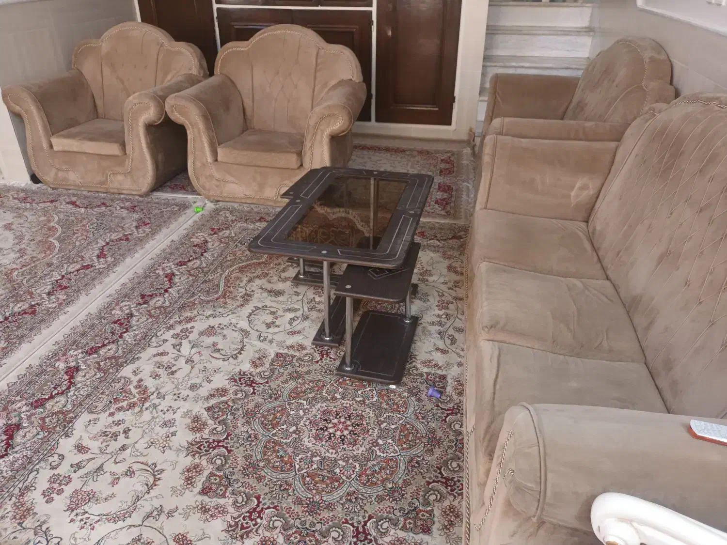 مبل ۷ نفره با جلو مبلی|مبلمان خانگی و میز عسلی|قم, باجک دو|دیوار