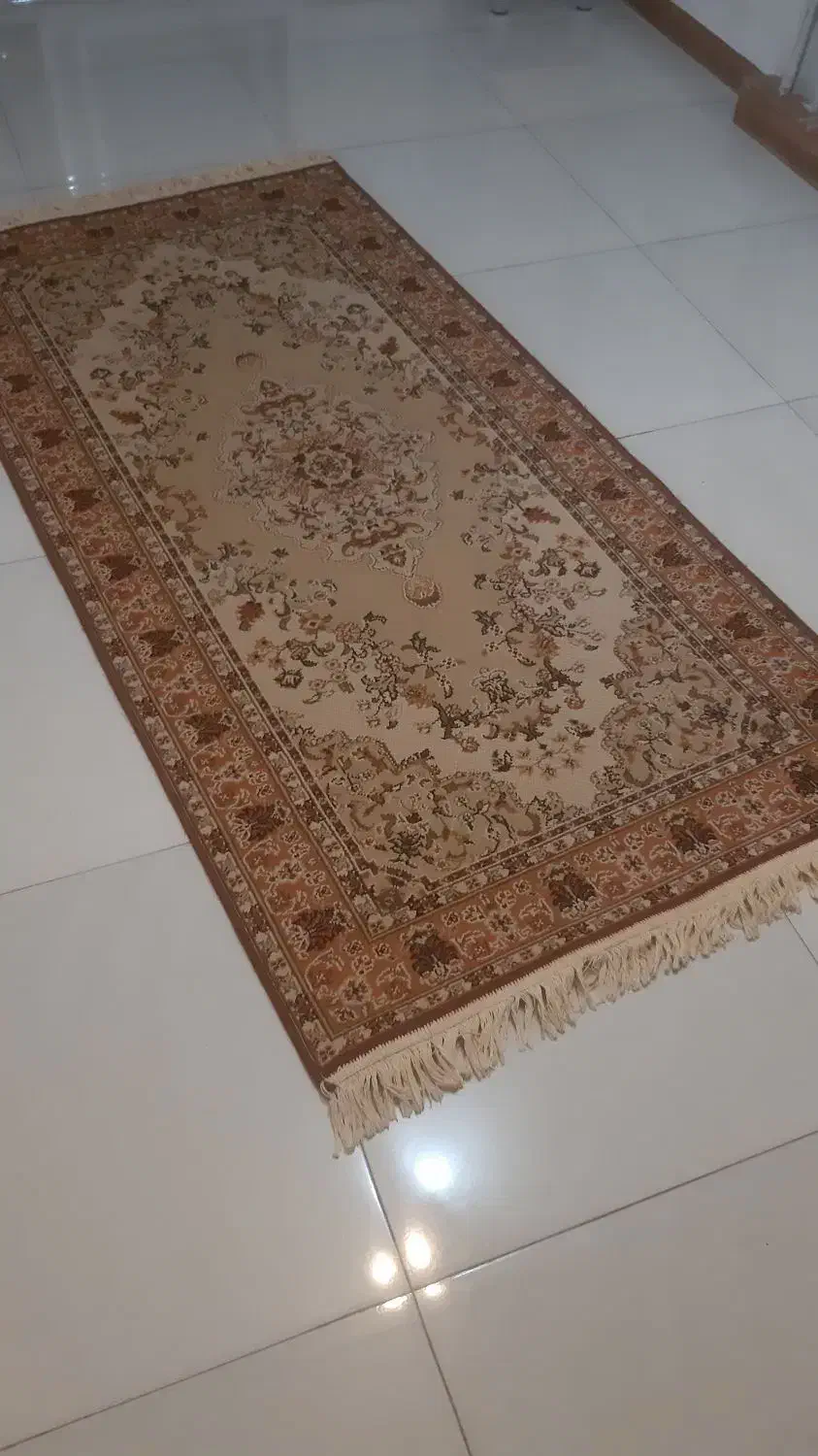 گلیم فرش 1×2 تمیز و شسته|گلیم، جاجیم، گبه|خرمآباد (تنکابن), |دیوار