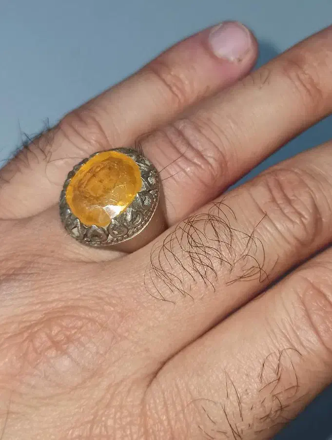 انگشتر یاقوت زرد بسیار زیبا و خاص پسند|جواهرات|خرمشهر, |دیوار