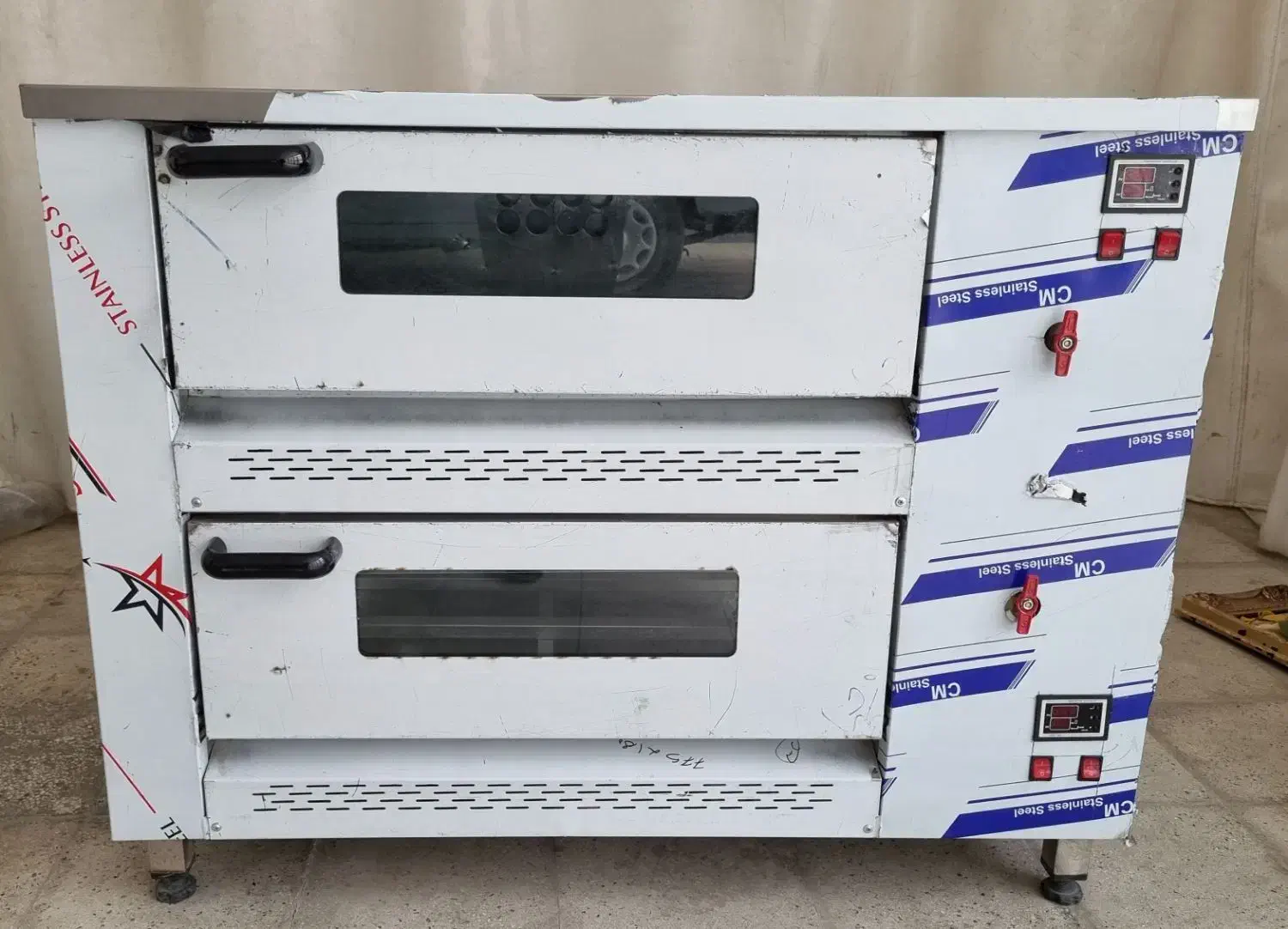 فر پیتزا ترموستاتیک گازی دو طبقه|اجاق گاز و لوازم برقی پخت‌وپز|شیروان (خراسان), |دیوار