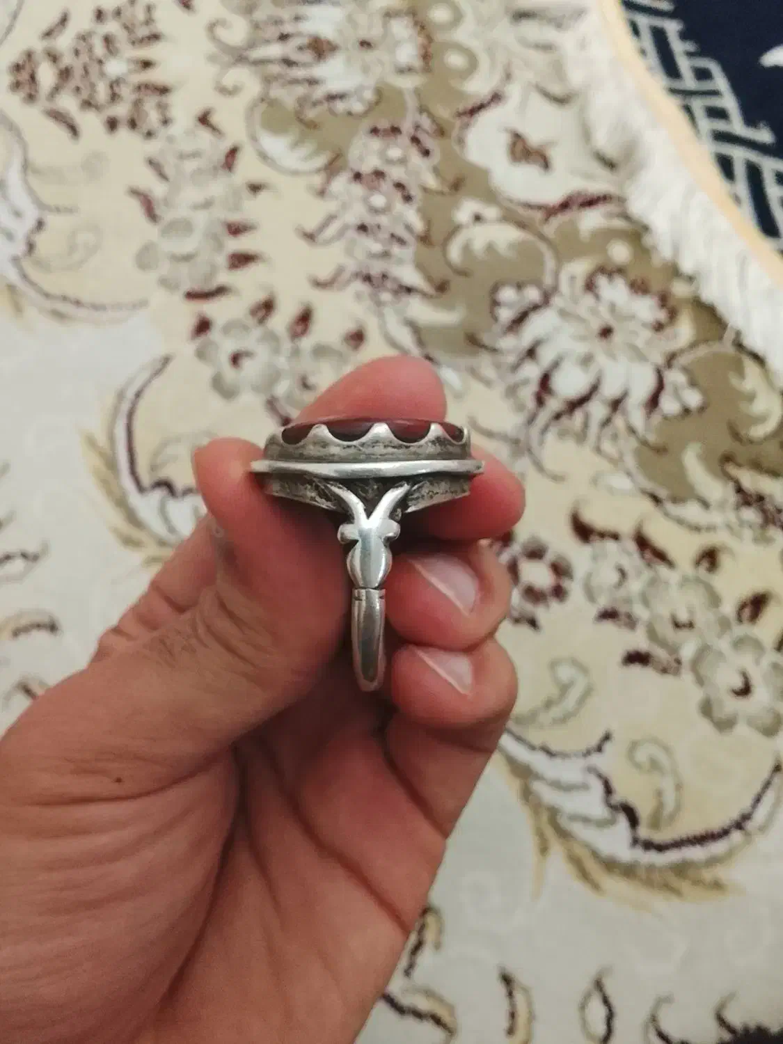 انگشتر عقیق زیر خاکی|کلکسیون اشیاء عتیقه|اردبیل, |دیوار