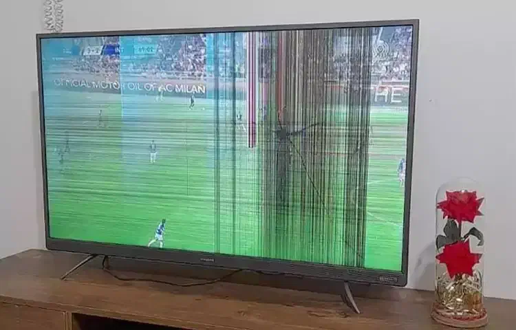 تلویزیون ال جی ۵۰اینچ پنل ضربه خورده|تلویزیون و پروژکتور|گرگان, |دیوار