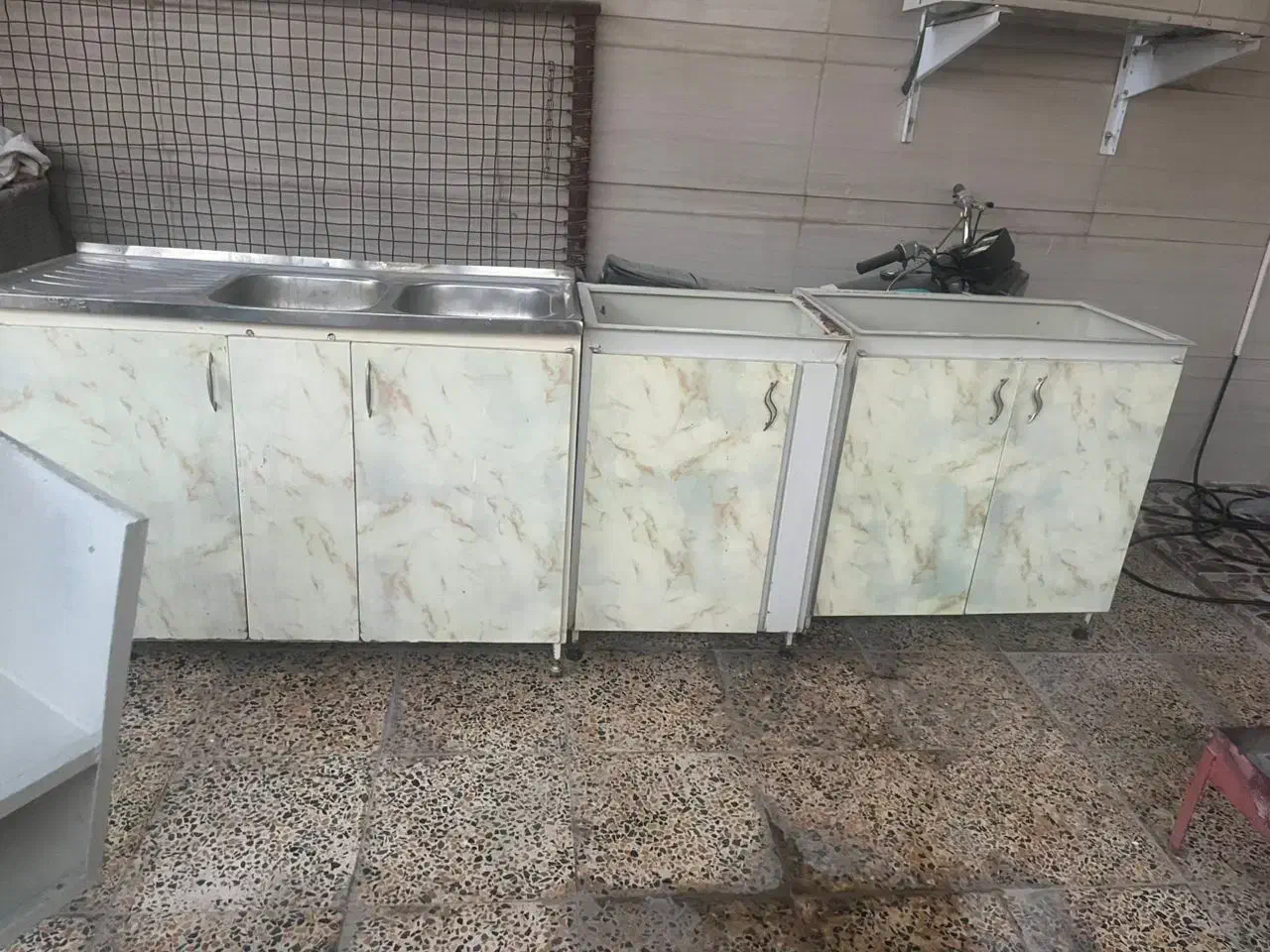 کابینت همراه با هود|آبچکان و نظمدهنده ظروف|ایذه, |دیوار