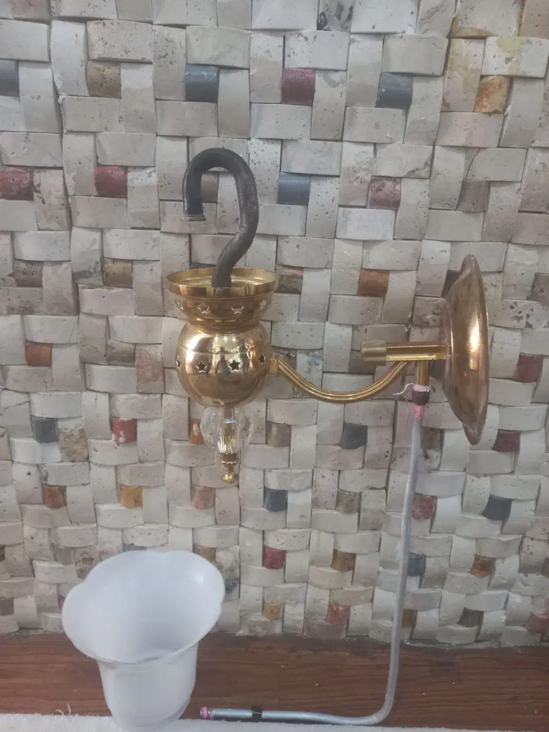 روشنایی گازی برونزی به شرط تضمین رنگ|لوستر و چراغ آویز|کرمانشاه, |دیوار