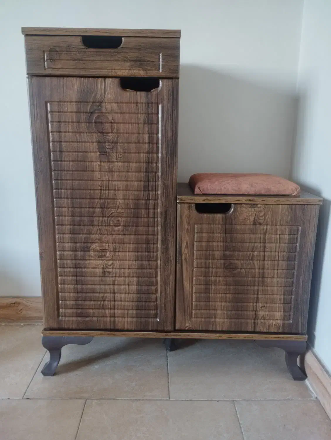 جا کفشی چوبی با نشیمن|جاکفشی، کمد، دراور|رودهن, |دیوار