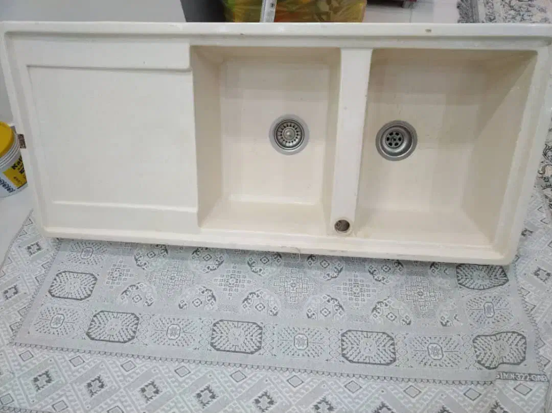 سینک سرامیکی ساخت ترکیه اصل|آبچکان و نظمدهنده ظروف|بندر انزلی, معلم|دیوار