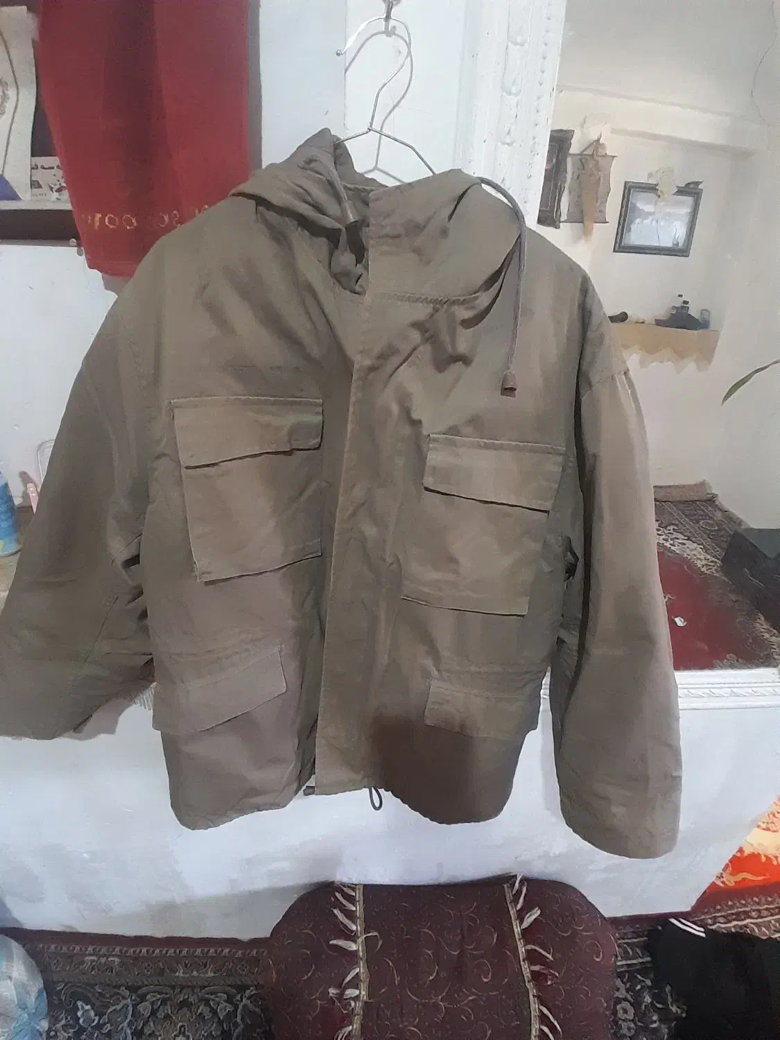 کاپشن سپاهی اصل تمیز تمیز ...|لباس|شیبکوه (فارس), |دیوار