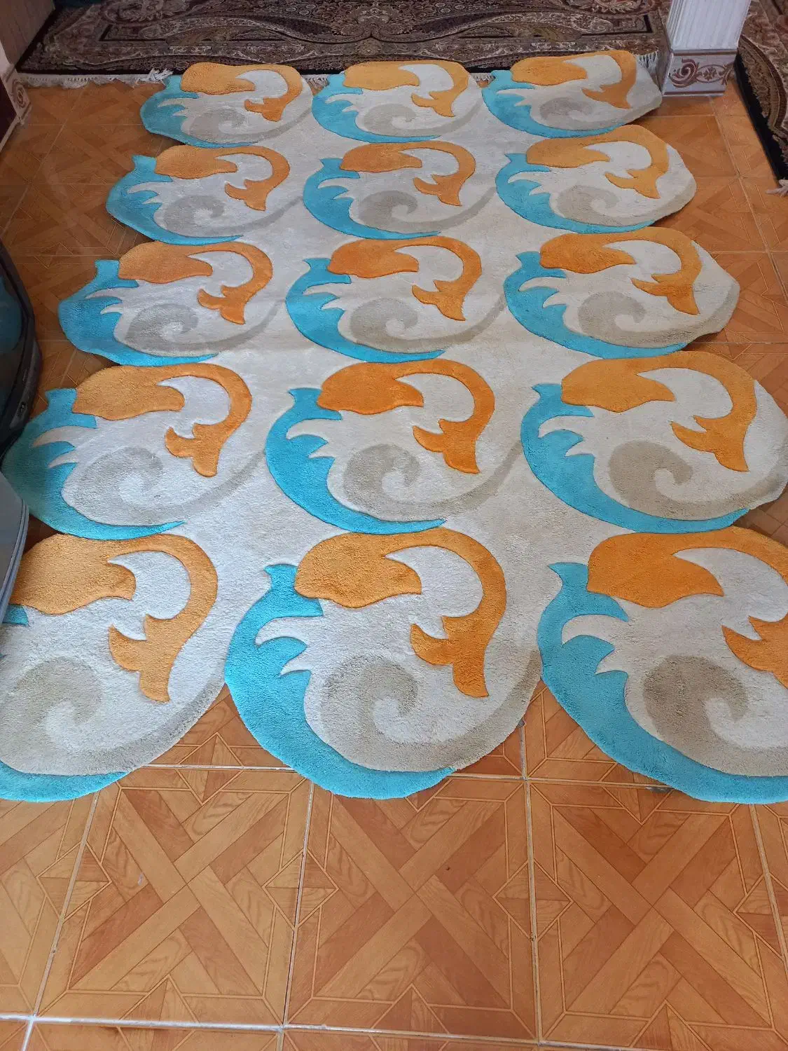 فرش تمام پشم فانتزی|فرش|خرمآباد, |دیوار