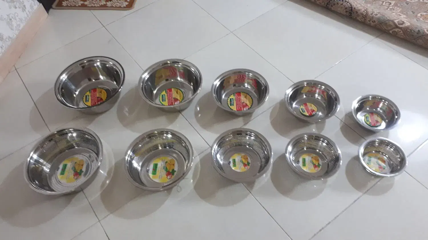 آبکش استیل|ظروف پخت‌وپز|رودهن, |دیوار