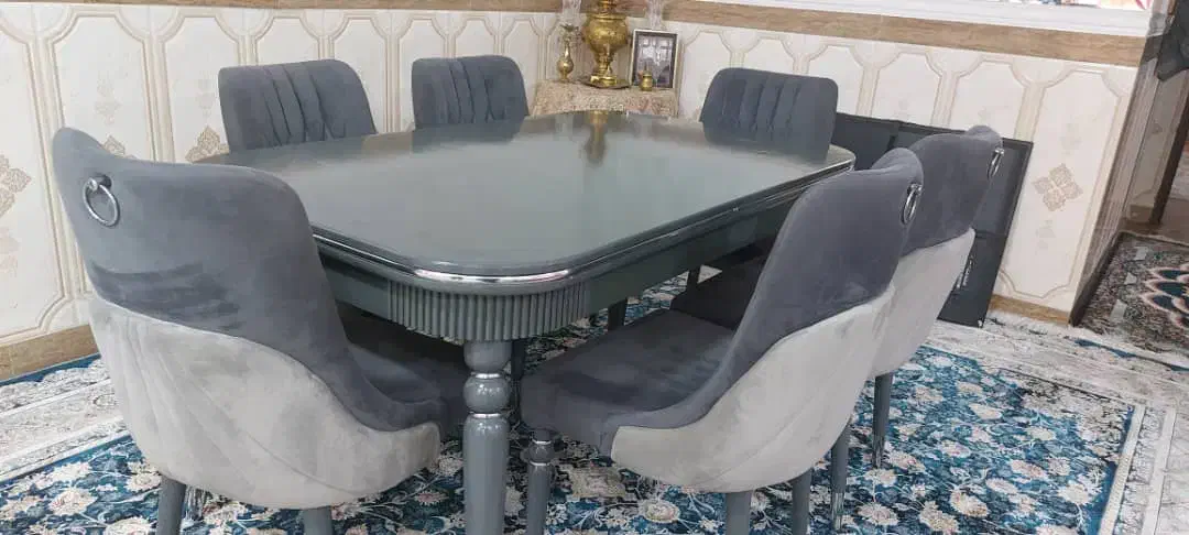 میز غذا خوری ۶نفره|میز و صندلی غذاخوری|اهواز, کمپلو جنوبی|دیوار