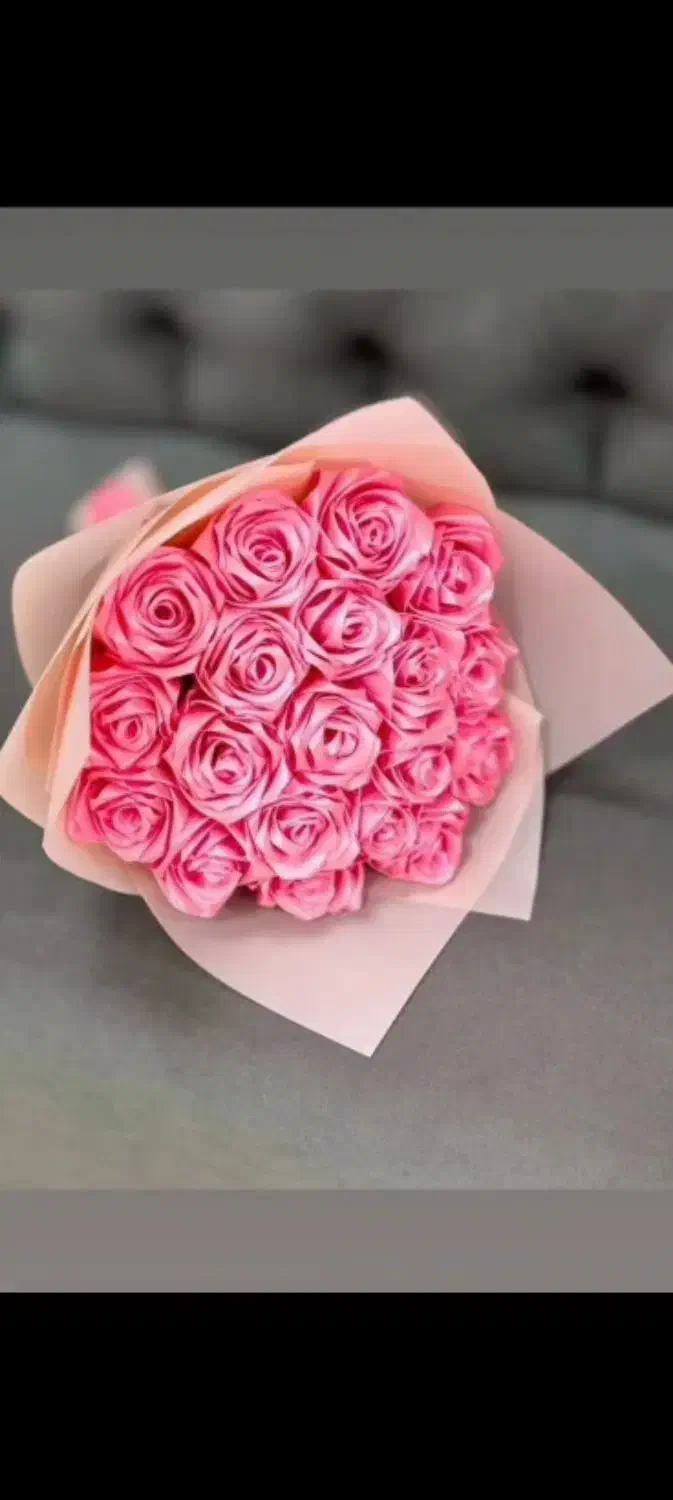 گل رز روبانی|گل مصنوعی|خورموج, |دیوار