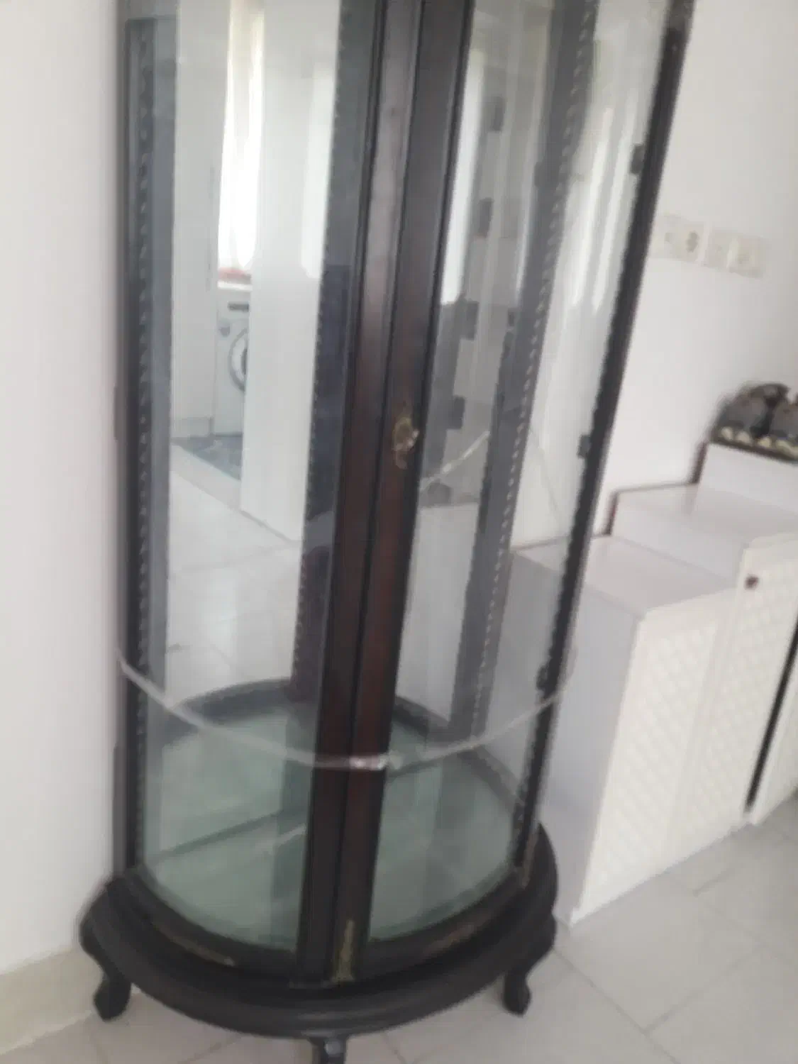 بوفه چوبی چهارطبقه آینه دار|بوفه، ویترین، کنسول|گنبد کاووس, |دیوار