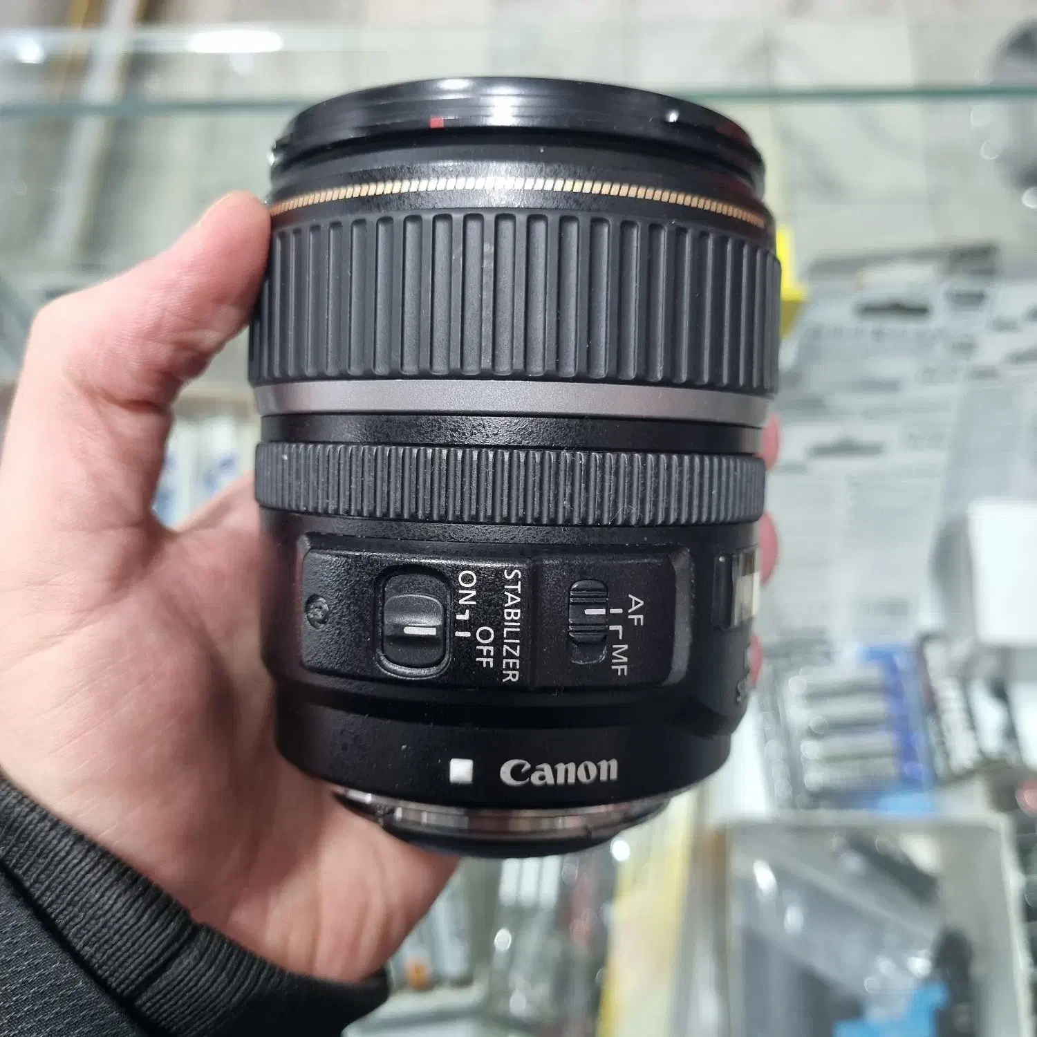 لنز ۱۷-۸۵ لرزشگیردار کانن|دوربین عکاسی و فیلم‌برداری|تهران, چوب تراش|دیوار