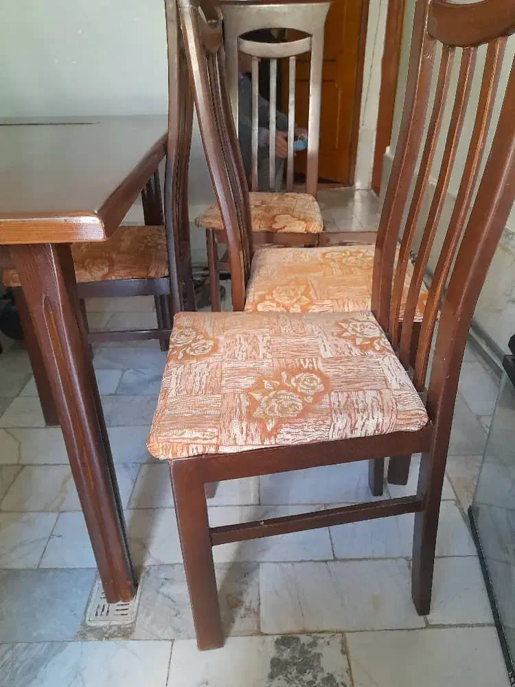 میز وصندلی غذاخوری۴نفره|میز و صندلی غذاخوری|گلستان (تهران), |دیوار