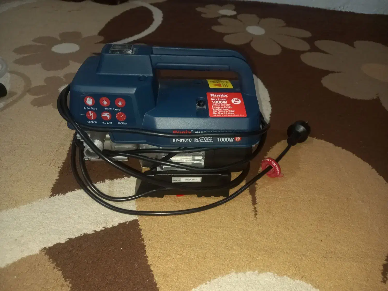 کارواش خانگی رونیکس مدل RP100 بار|لوازم نظافت|مسجد سلیمان, |دیوار