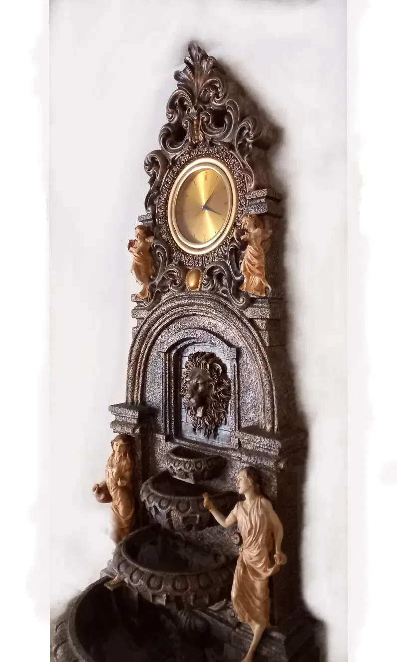 آبنما ساعت بزرگ دکوری|ساعت دیواری و تزئینی|تهران, آسمان|دیوار