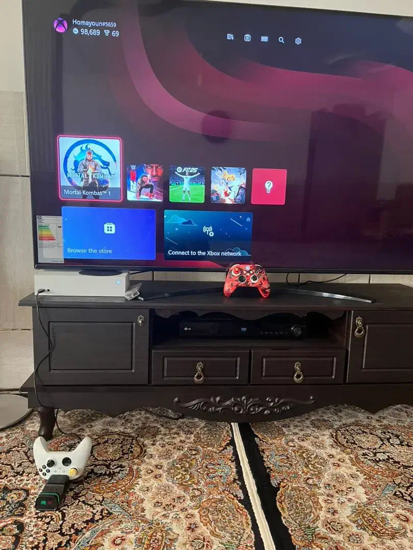 Xbox series S درحد 512g بسیار کم استفاده شده|کنسول، بازی ویدئویی و آنلاین|سیرجان, |دیوار