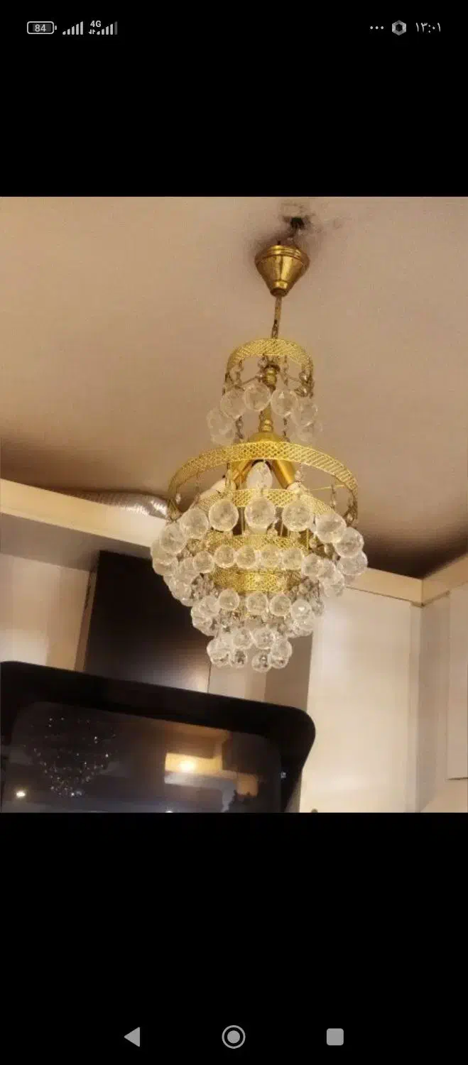 لوستر برنج|لوستر و چراغ آویز|ملایر, |دیوار