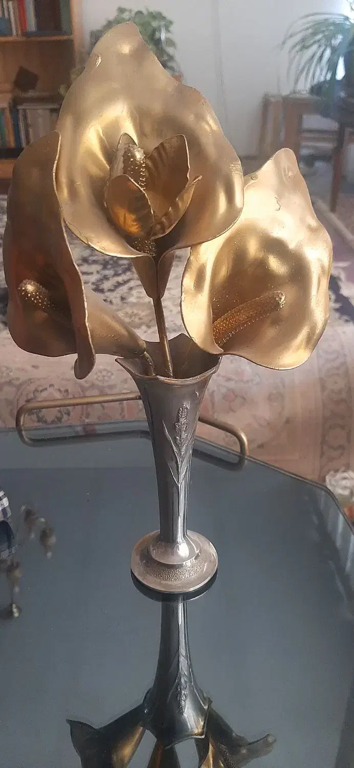 گلدان برنجی انگلیسی|کلکسیون اشیاء عتیقه|تهران, جیحون|دیوار