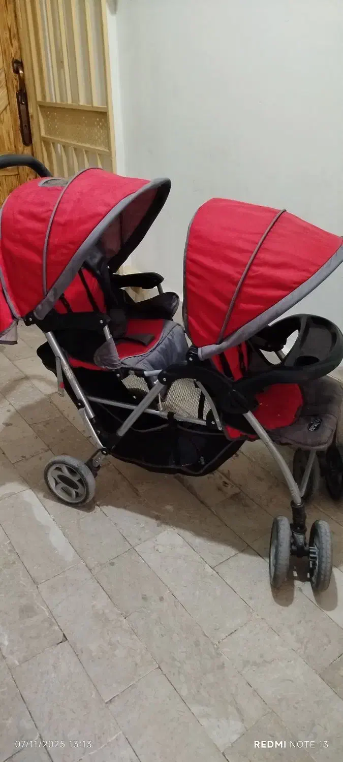 کالسکه دوقلو سالم|کالسکه و لوازم جانبی|محمدشهر, محمدشهر|دیوار