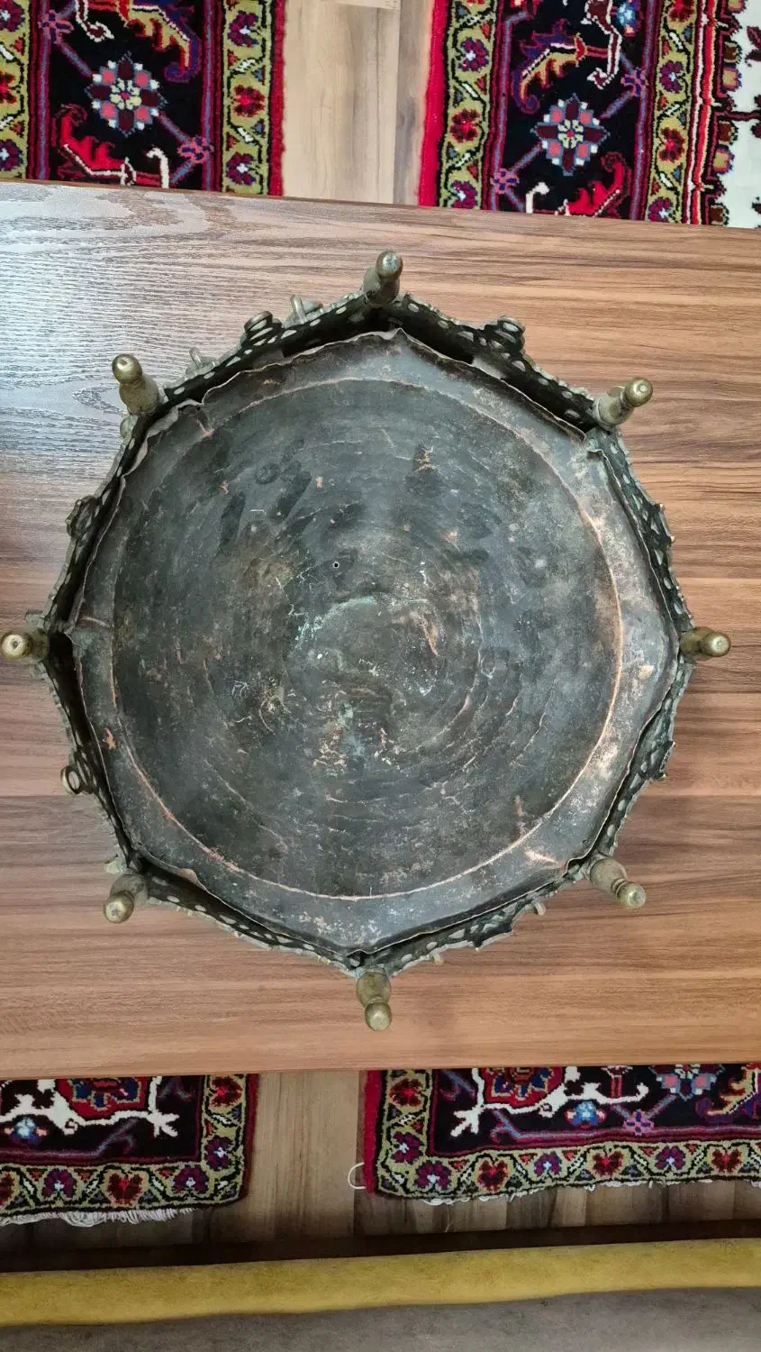 منقل برنجی قدیمی|کلکسیون اشیاء عتیقه|تبریز, |دیوار