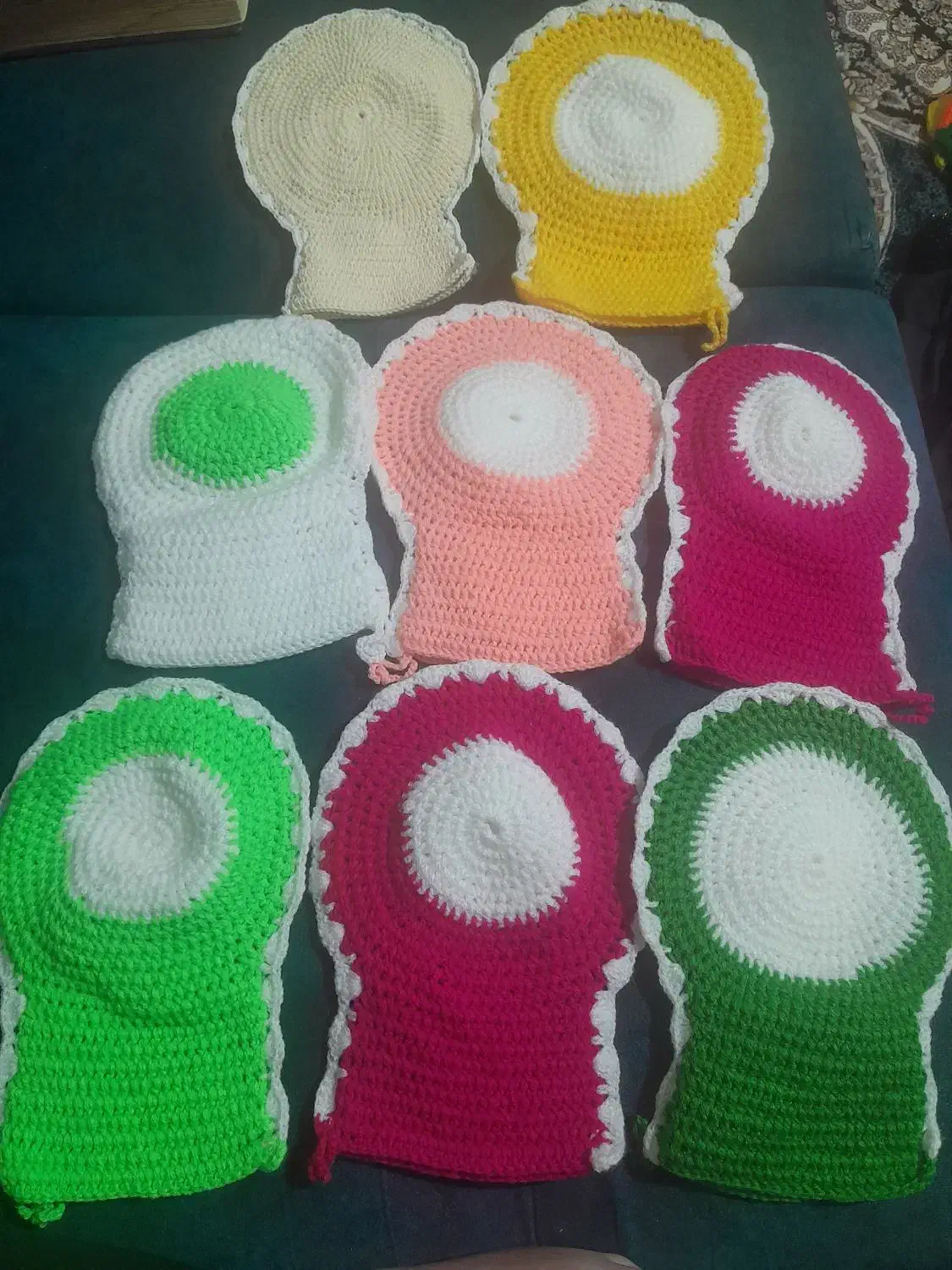 لیف دستباف گرد و ماهی و بی کَسی|لوازم حمام|کنگاور, |دیوار