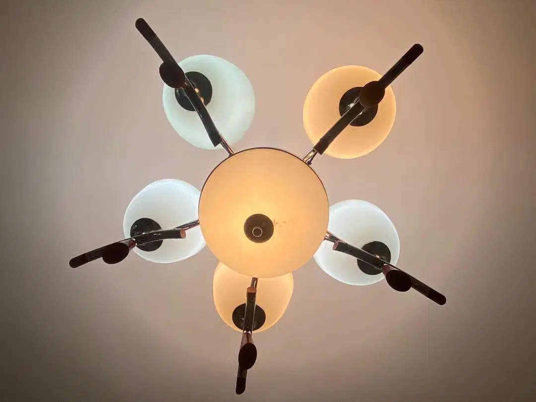 لوستر ۵ لامپی|لوستر و چراغ آویز|هشتگرد, فاز ۱ مهستان|دیوار