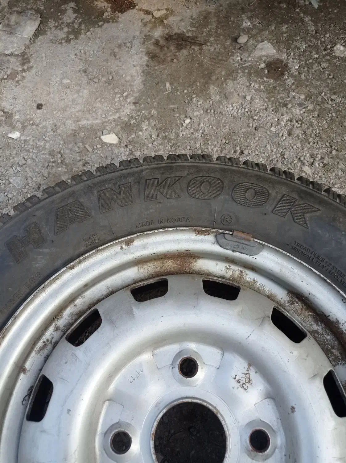 رینگ و لاستیک کره ای یخشکن 165/70|قطعات یدکی و لوازم جانبی|رشت, حافظ آباد|دیوار