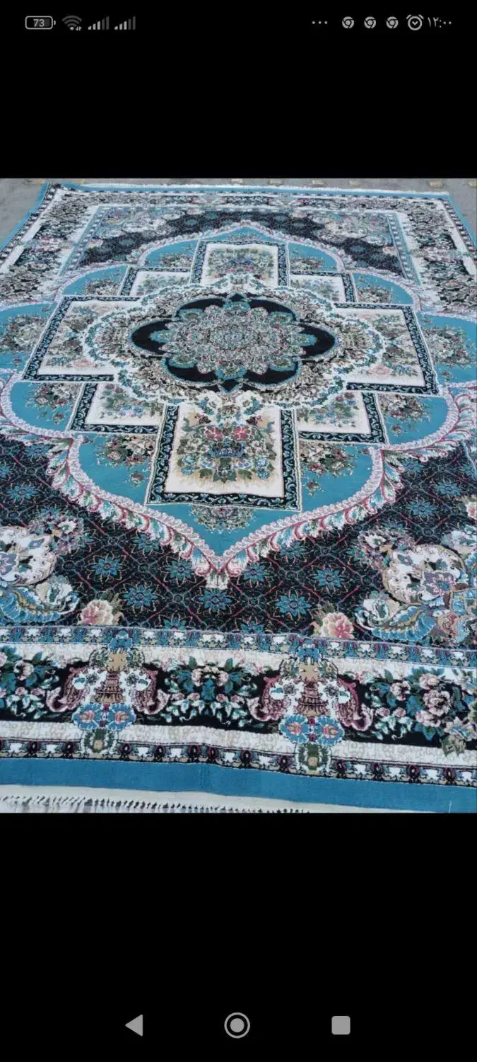 جفت۱۲ متری‌فیروزه ای‌و‌یک تخته ۶ متری‌ فیروزه‌ای|فرش|بجنورد, |دیوار