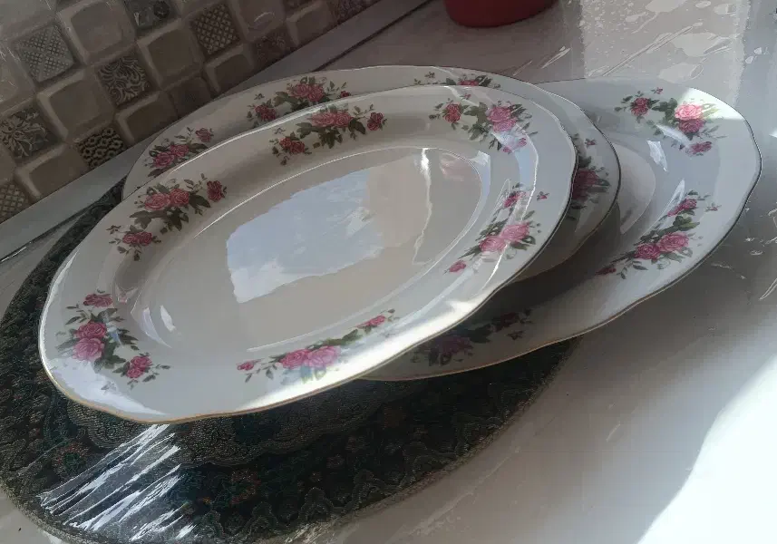 دیس گل سرخی|ظروف سرو و پذیرایی|کرمانشاه, |دیوار