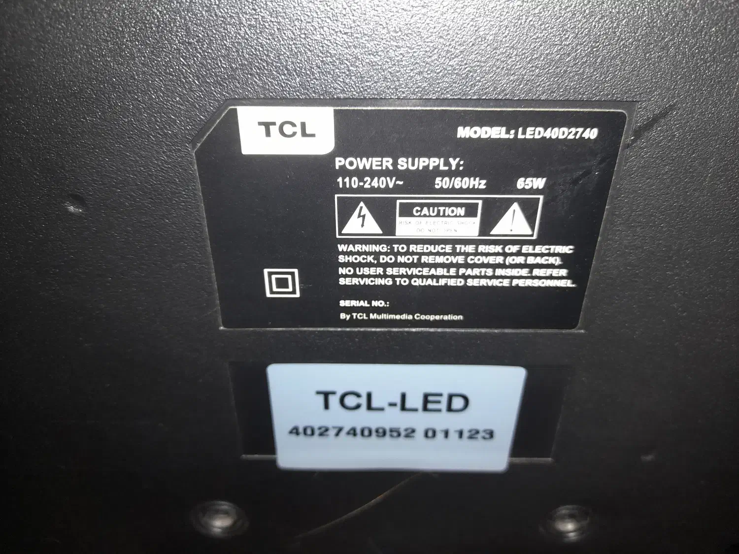 تلویزون ۴۰ اینچ TCL|تلویزیون و پروژکتور|بندر انزلی, پیل علی باغ|دیوار