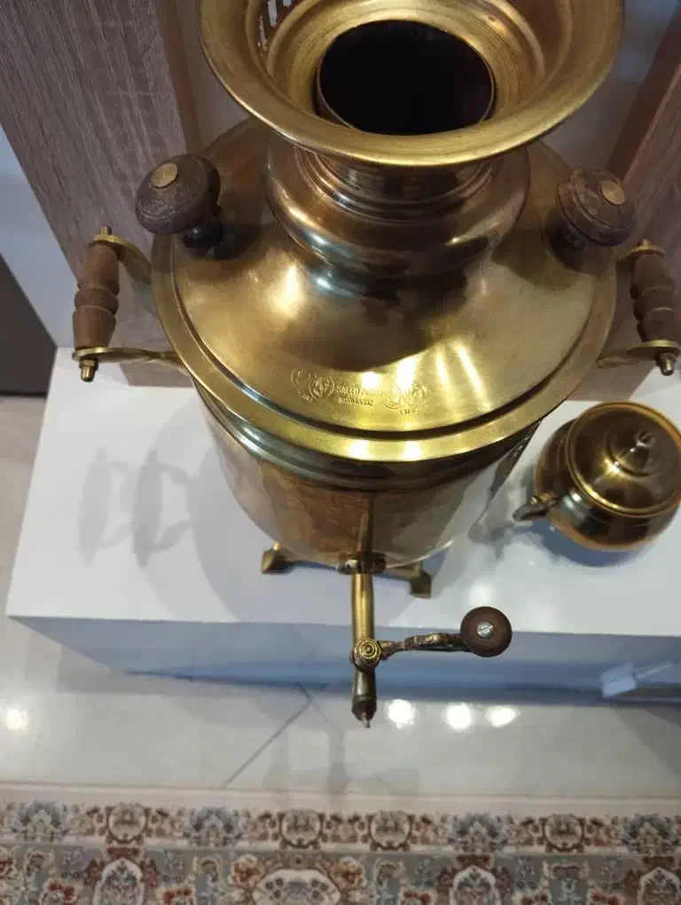 سماور با قوری|سماور، چای‌ساز، قهوه‌ساز|سمنان, |دیوار