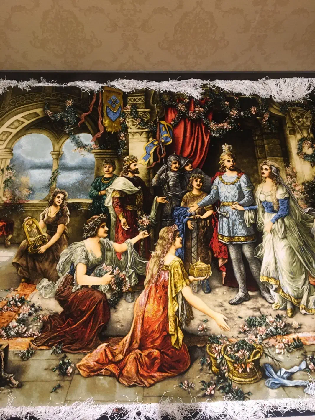 تابلو فرش دستبافت تبریز تاج گذاری|تابلو فرش|تهران, دروس|دیوار