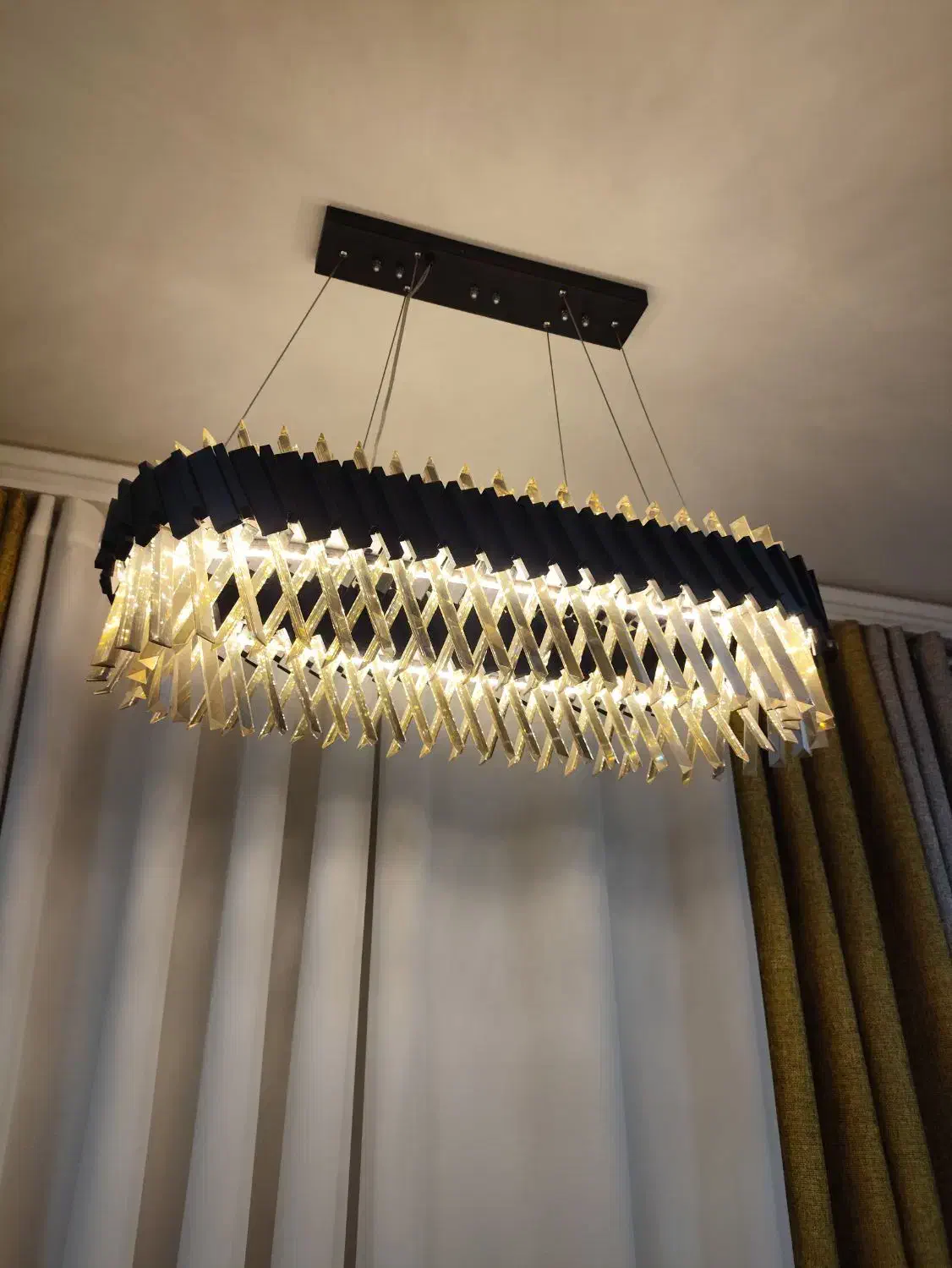 لوستر کریستال نو نو|لوستر و چراغ آویز|شیراز, شهرک گلستان شمالی|دیوار