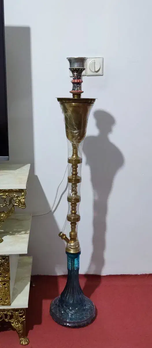 قلیان عربی برنجی 113 سانتی|کلکسیون و سرگرمی|اسلامشهر, شهرک امام حسین (میان آباد)|دیوار