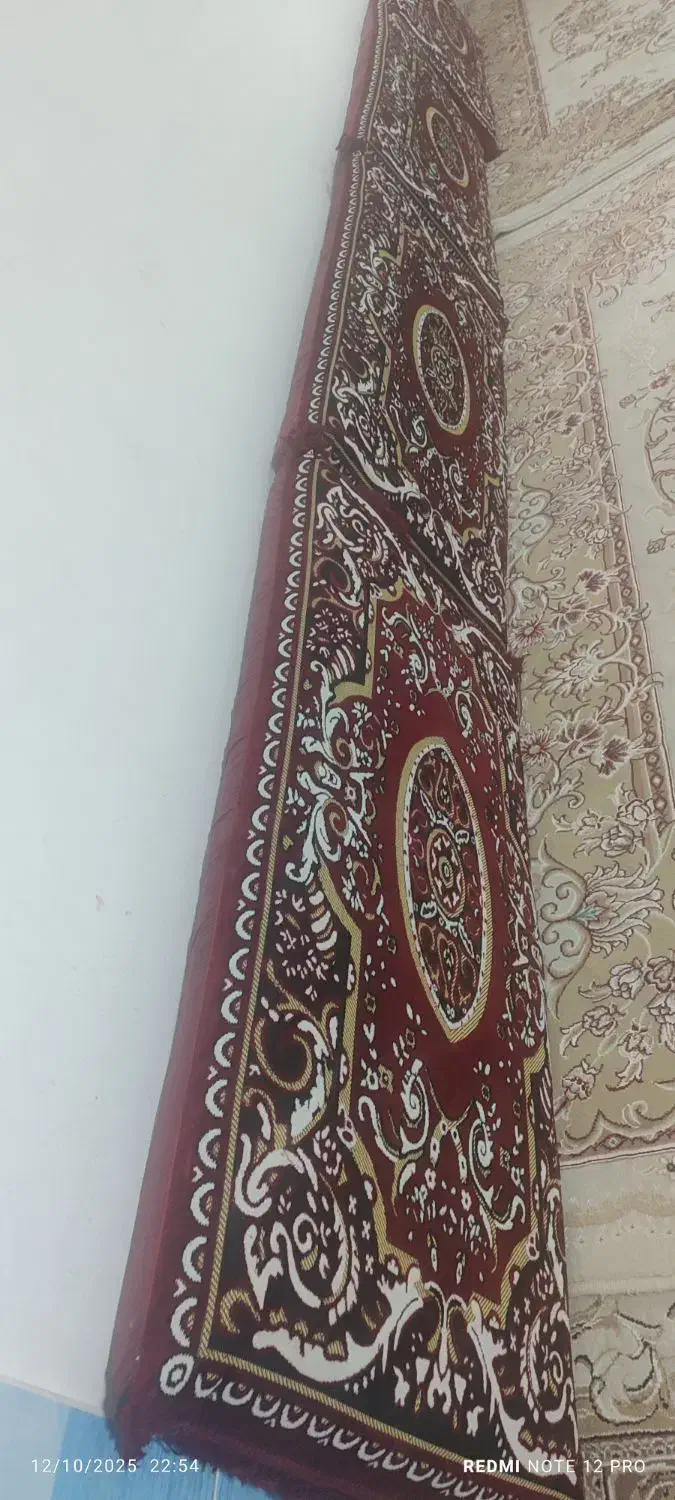 چهار جفت پشتی وفرش نه متری زخیم|پشتی|قیدار, |دیوار