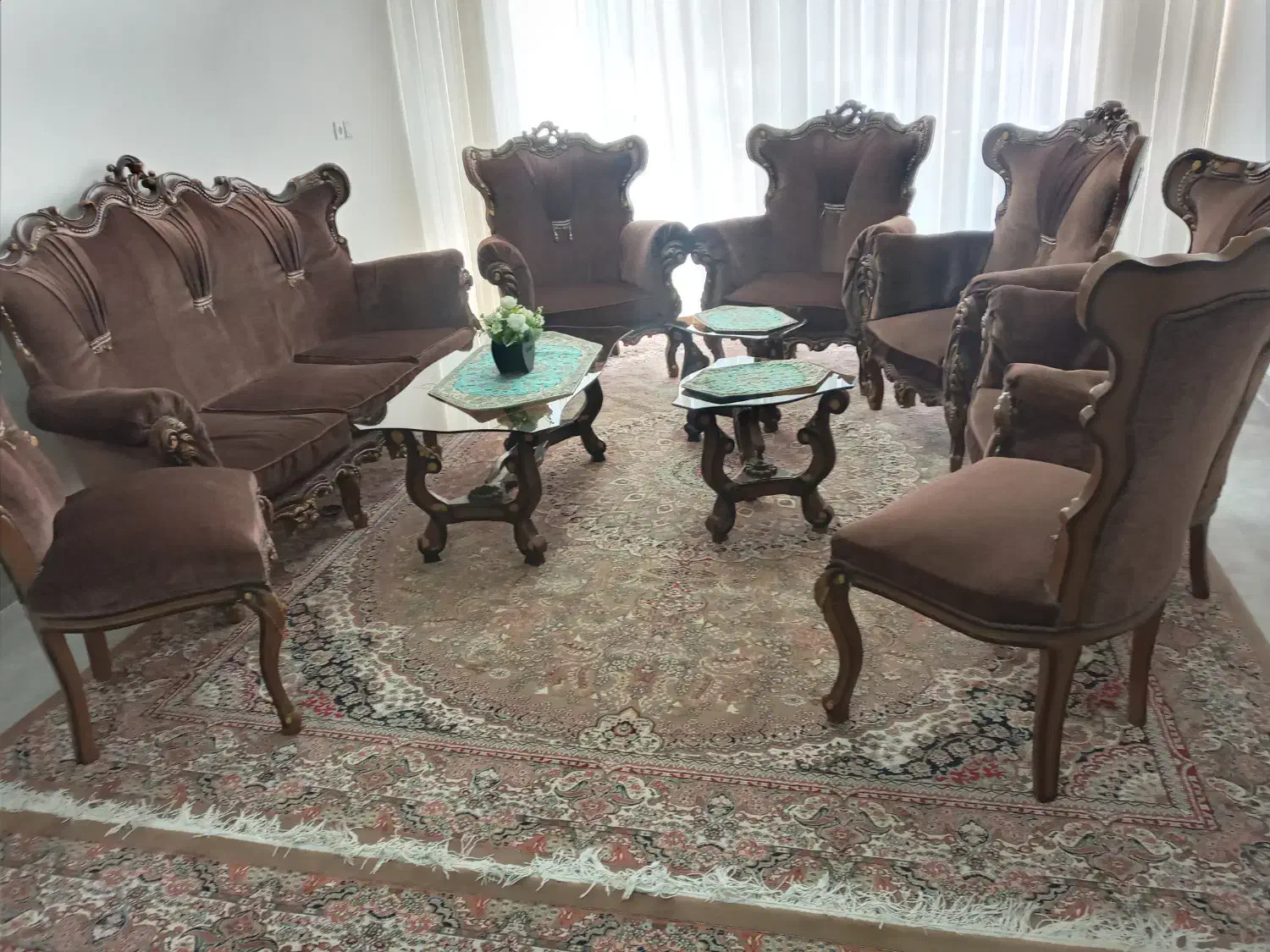 مبل ۹ نفره|مبلمان خانگی و میز عسلی|مبارکه, |دیوار