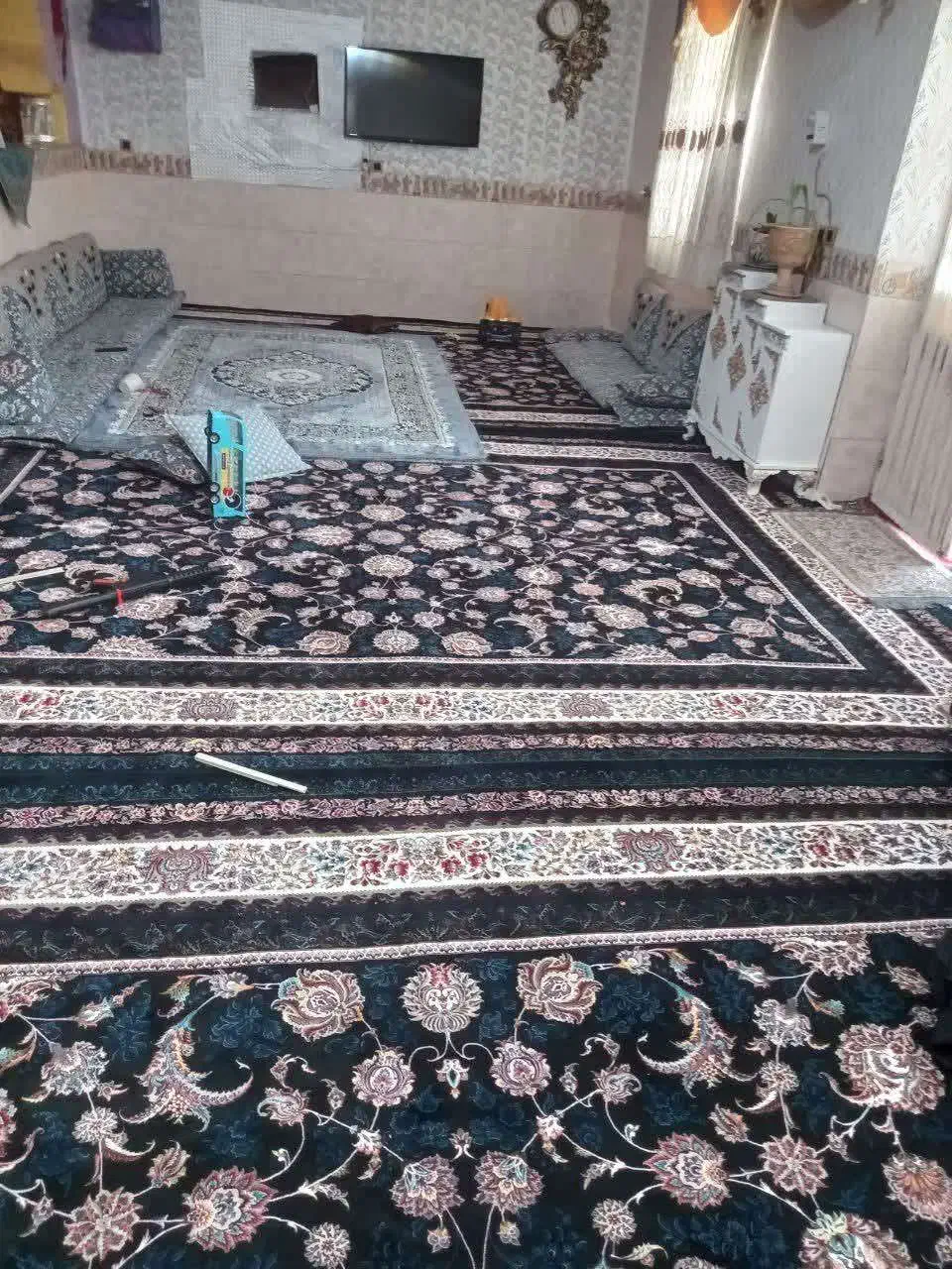 ۳عددقالی۱۰۰۰ شانه در حد نو|فرش|یزدان شهر, |دیوار