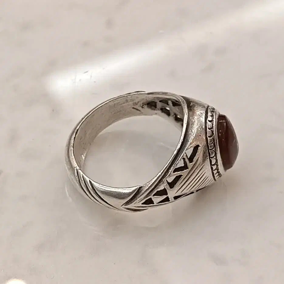 انگشتر نقره عقیق یمن کار دست اصل|جواهرات|مشهد, زیبا شهر|دیوار