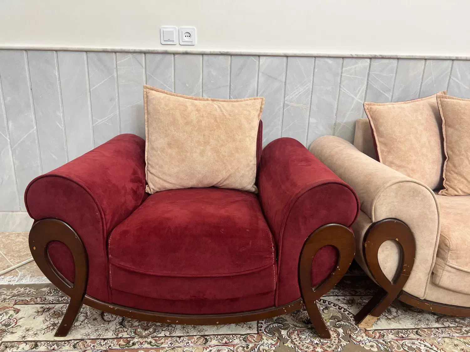 مبل۷ نفره|مبلمان خانگی و میز عسلی|اردکان, |دیوار