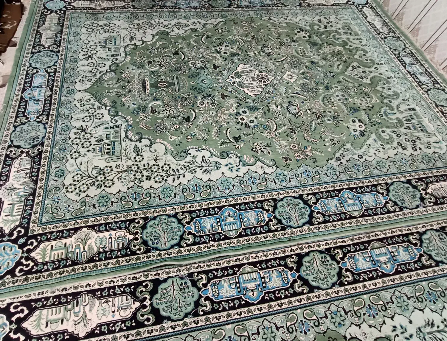 دو عدد فرش|فرش|کارون, |دیوار