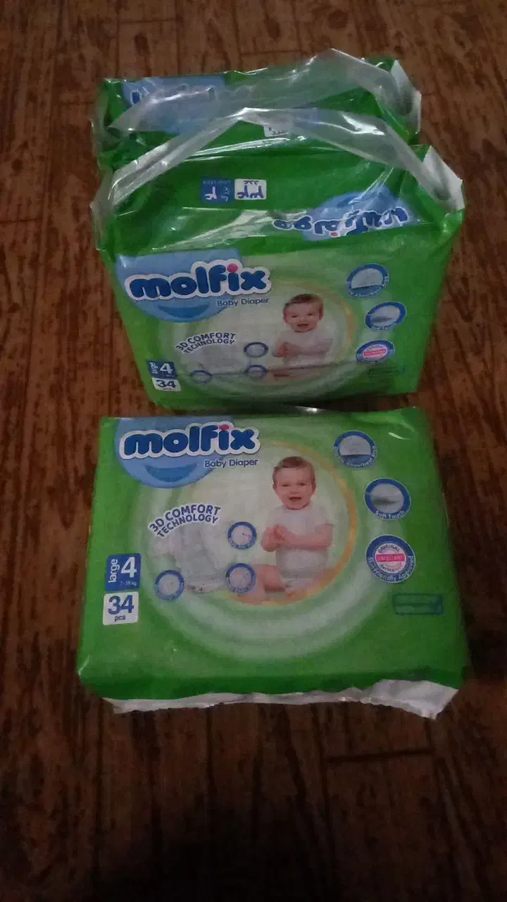 سه بسته پوشک مولفیکس سایز۴  ۳۴عددی|اسباب و اثاث بچه|رامهرمز, |دیوار